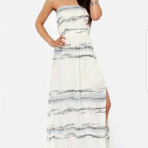 Blue and white maxi perfect for summer